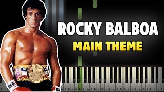 Rocky Theme Song  Gonna Fly Now Piano Tutorial Sheet Music  midi [upl. by Atilef909]