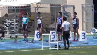 2019 第35回 名桜大学記録会 中学男子100ｍ セカンドレース 2組 [upl. by Tildy]