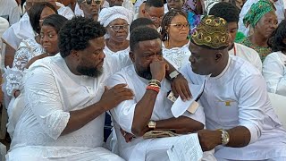 KUNLE AFOLAYAN amp AREMU AFOLAYAN IN TEARS AT THEIR LATE MOM WAKE KEEP SERVICE [upl. by Neik432]