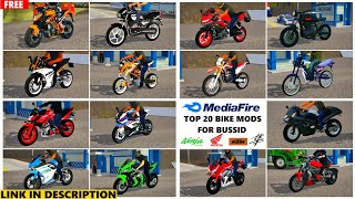 Top 20 Bike Mods For Bus Mod For Bus Simulator Indonesia  Bike Mod For Bussid  bussid [upl. by Honey788]