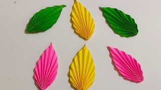 cara membuat daun dari kertas origami [upl. by Tatianna]