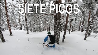 Bosque norte de Siete Picos Freeride en la Sierra de Guadarrama [upl. by Roter]