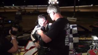 Jason Covert in victory lane at Path Valley Speedway 6616 [upl. by Petit]