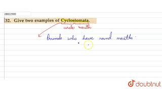 Give two examples of Cyclostomata [upl. by Aillicsirp]