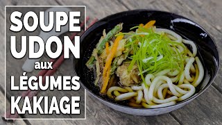 Soupe japonaise au Udon et Kakiage de légumes  Le Riz Jaune [upl. by Enrahs527]