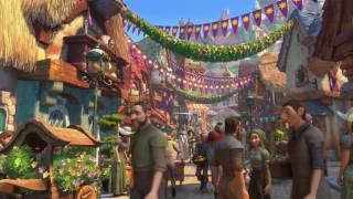 Tangled  Rapunzel Flynn Rider  Kingdom Dance  Official Disney Movie Clip 3D [upl. by Aidiruy332]