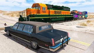 Train Accidents 4  BeamNG DRIVE  SmashChan [upl. by Eiclehc]