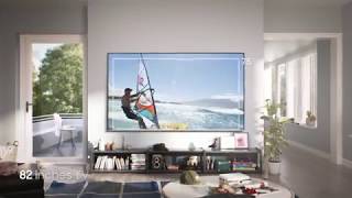 Compare TV sizes of 43 65 and 82 inches and see how big Samsung Super Big is [upl. by Peatroy593]