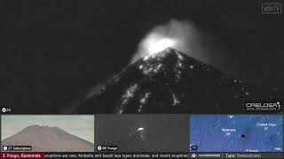 Massive Explosions from Fuego Volcano Tonight Nov 26 2022 [upl. by Joris]