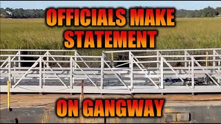 Officials with Georgia Department of Natural Resources make statement regarding capacity of gangway [upl. by Creedon]