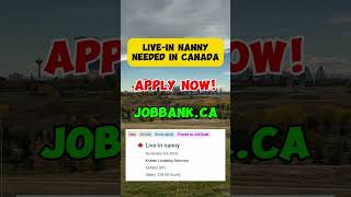 Live in Nanny Needed in Canada I Direct Hiring I Buhay sa Canada shorts [upl. by Honig]