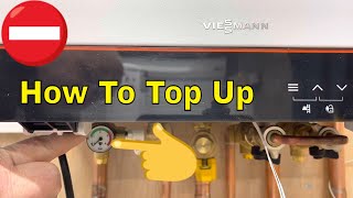 How To Repressurise Or Fill A Viessmann 050 Combi Boiler 2022 Model [upl. by Nosnehpets]