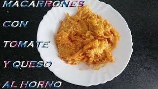 macarrones con tomate y queso 🍝🍝🧀al horno [upl. by Hubsher346]