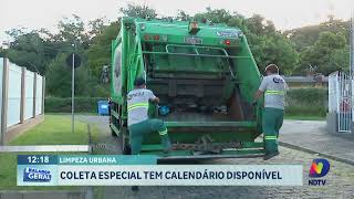 Limpeza urbana coleta especial já tem calendário disponível [upl. by Hashum]