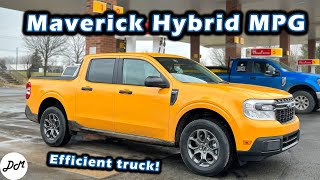 2022 Ford Maverick – Hybrid MPG Test  Realworld Highway Range [upl. by Idelle]