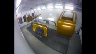 53 Ford Custom Truck Paint Job Time Lapse [upl. by Batha459]