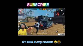 GT KING reaction 😂 gtkingtotalgaminggarenafreefire [upl. by Irabaj549]