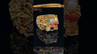 Men beautiful Venkateswara gold nakasha ring designs goldnakashayoutubeshortsviralgoldnavaratna [upl. by Yblok]