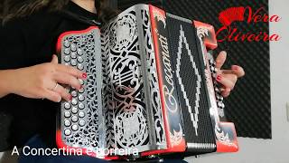 Como tocar A Concertina é Porreira  Concertina em Fá [upl. by Hsirrap967]