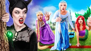 Disney Princesses Vacation All the Princesses vs Maleficent [upl. by Ativad900]