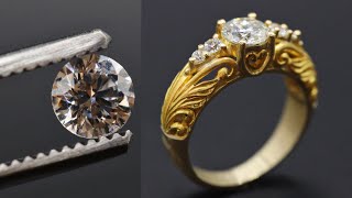 custom made diamond jewelry  how diamond ring is made [upl. by Sawtelle]