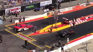 Hockenheim Nitrolympx 2015  Pro Modified  Burnout Crash Jean Dulamon [upl. by Ylyl]