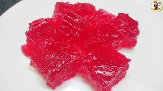 Instant Strawberry jelly crystals😍 Kids favourite recipe jelly making at homeStrawberry jelly 😍👌 [upl. by Annenn]