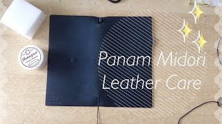 Leather Care  Panam Midori Travelers Notebook [upl. by Kizzie9]