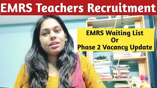 EMRS WAITING LIST  EMRS TGT PGT VACANCY UPDATE 2024  NS CLASSES [upl. by Adnalra]