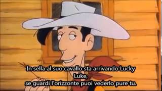 Lucky Luke cowboy solitario  Giorgio Vanni  Sigla completa  Testo [upl. by Notliw]