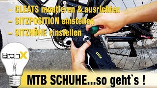 MTB Cleats  Schuhe  Pedale  Sitzposition  Sattel richtig einstellen im Detail [upl. by Ettellocin774]