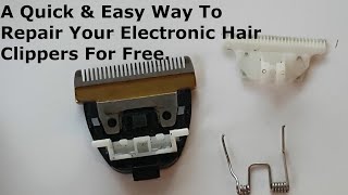 How To repair Your Electronic Hair Clippers Spring Attachment [upl. by Alrick]