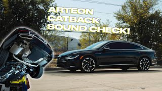 Volkswagen Arteon Milltek Catback Exhaust Install amp Sound Comparison [upl. by Plante]