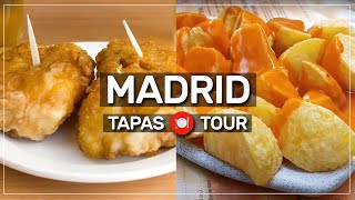 🤤 Madrid TAPAS TOUR 🍤🍻 050 [upl. by Hermia]