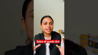 Sales of goods act 1930 complete study on my channel  Legalsaloni shorts [upl. by Skolnik]