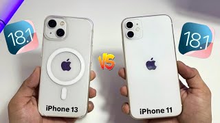 iPhone 11 vs iPhone 13 on iOS 181 Full Comparison Speed Test [upl. by Thenna]