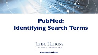 PubMed Identifying Search Terms [upl. by Rajiv]