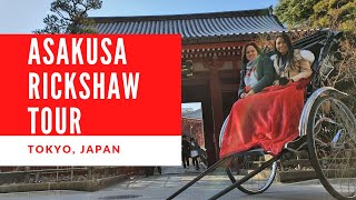 TOKYO ASAKUSA GUIDED RICKSHAW TOUR IN JAPAN [upl. by Irual718]