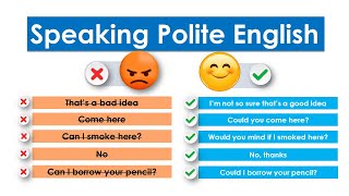 How to speak English politely  Polite English expressions [upl. by Islean929]