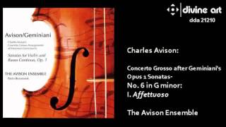 Charles Avison  Concerto Grosso No 6 in G minor [upl. by Goodrow]