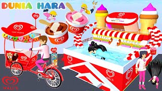 Yuta Mio Mau Jualan Es Krim 😱 Rumah Ice Cream Walls 3 Rasa  Sakura School Simulator [upl. by Flita]