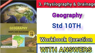 Class 10  Jeevandeep  Geography Maps amp Diagram  3Physiography amp Drainage  Workbook Answer [upl. by Buell196]