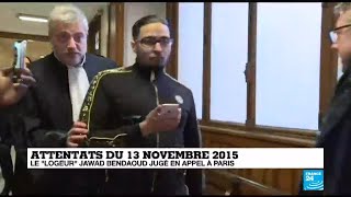 Attentats du 13 novembre 2015  Jawad Bendaoud jugé en appel à Paris [upl. by Ynattirb]