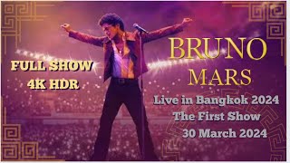 Bruno Mars Live in Bangkok the first show 30032024  FULL SHOW 4K [upl. by Ereveneug]