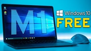 How to Run Windows 10 on New M1 Macbook FREE DOWNLOAD [upl. by Alegnad]