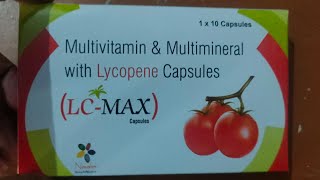 multivitamin amp multimineral with lycopene capsules in hindi  lcmax capsules [upl. by Searcy]