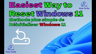 Most Simple Way to Reset Windows 11  Réinitialiser Windows 11 [upl. by Fianna]