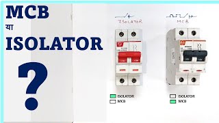 Difference Between MCB and Isolator [upl. by Omsare]