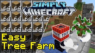 Easy Tree Farm Tutorial  Simply Minecraft Java Edition 118 [upl. by Ulrick]