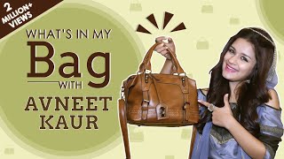 What’s In My Bag With Avneet Kaur  Bag Secrets Revealed  Exclusive [upl. by Prady]